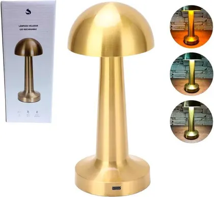 Lampara Velador 3 Tonos Estilo Hongo SUONO HONGO ILU0130