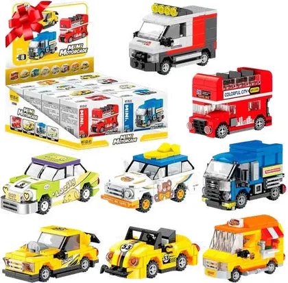 Mini Autos de Bloques Desarmables x Unidad