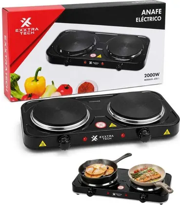 ANAFE DOBLE 2000W EXXTRA TECH AD-C301A