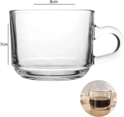 TAZA DE CAFE DOBLE de VIDRIO ZB58