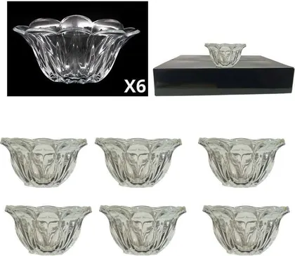 COMPOTERAS DE VIDRIO X6U CAJA NEGRA 447-09