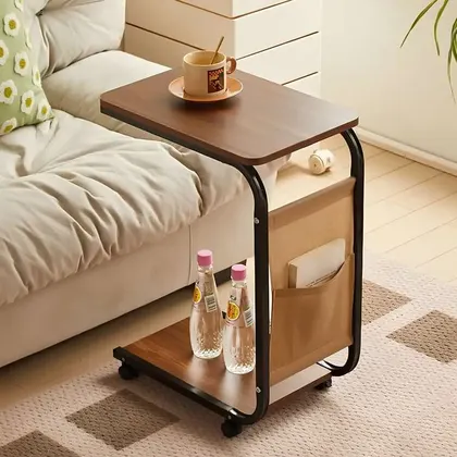 Mesa Ratona con Ruedas y Bolsillo para Libro COFEE STAR TABLE 5704 30*65*45*25
