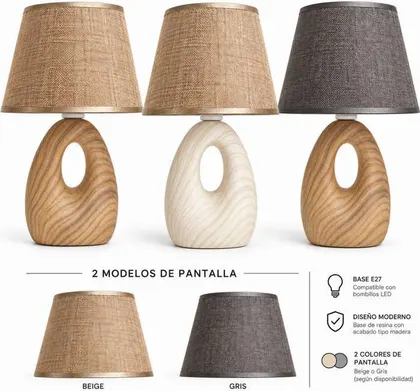 LAMPARA VELADOR DECORATIVA 220V OSR OR-TBL05