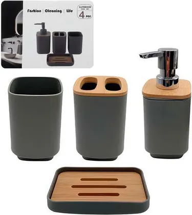 Set de Baño x4Pcs FASHION HOG0669