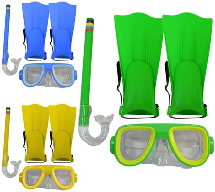 Set Natación Niño Patas de Rana, Mascara y Snorkel 3018