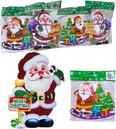 CARTEL FELIZ NAVIDAD DOBLE CARA COLGANTE CH24-N-1