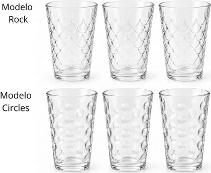 Set de 3 Vasos 340cc THE KITCHEN CIRCLES/ROCK