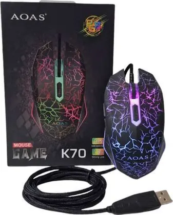 MOUSE CON LUCES RGB AOAS K70